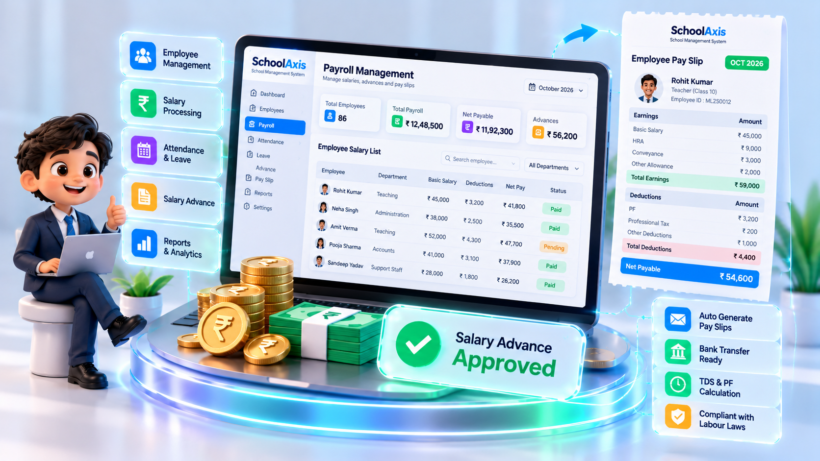 Staff Payroll and Salary Advance