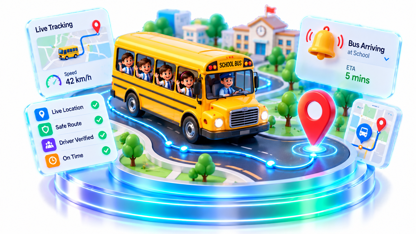 Live GPS Bus Tracking Diorama
