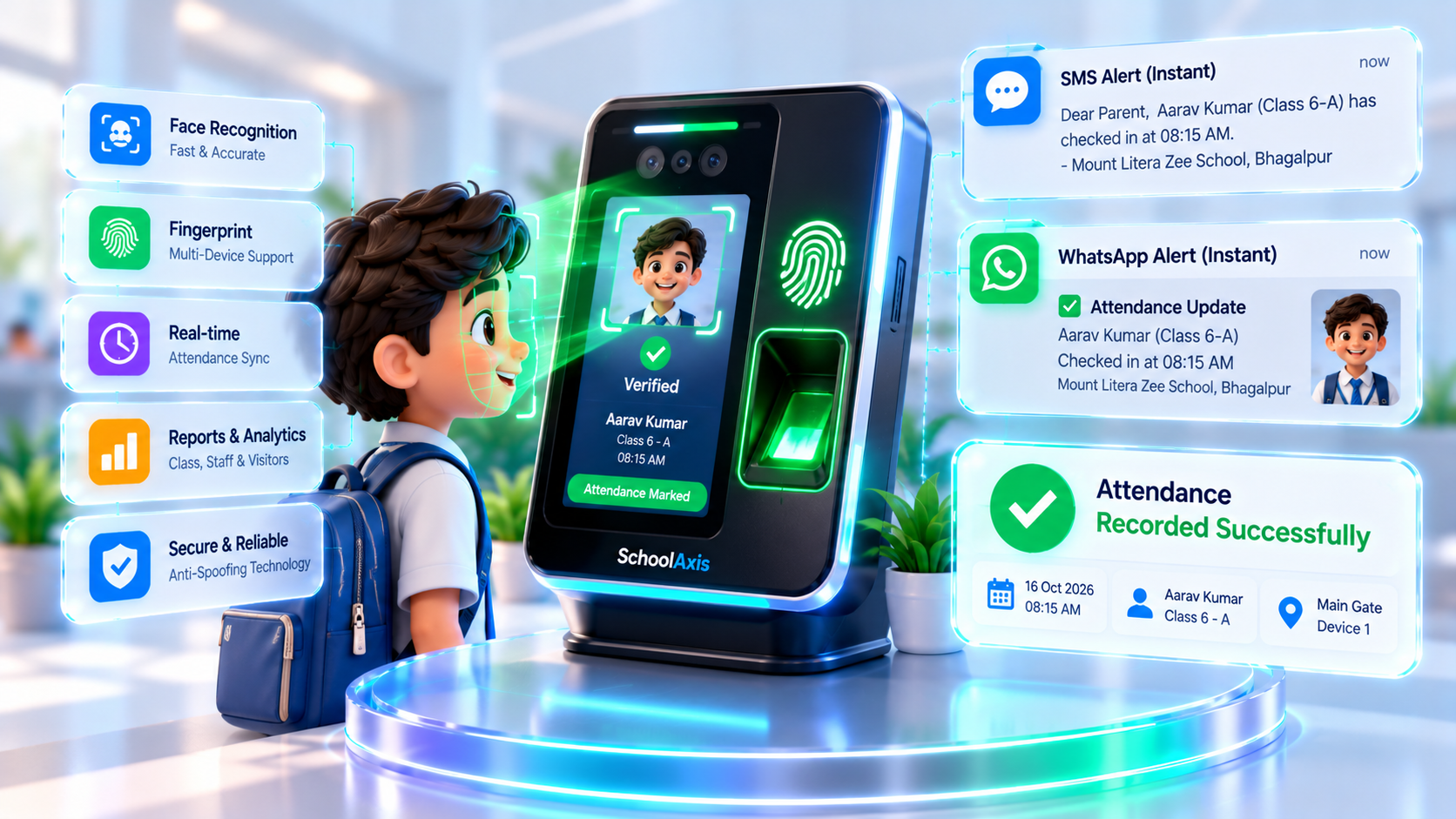 Biometric Face Attendance Verification