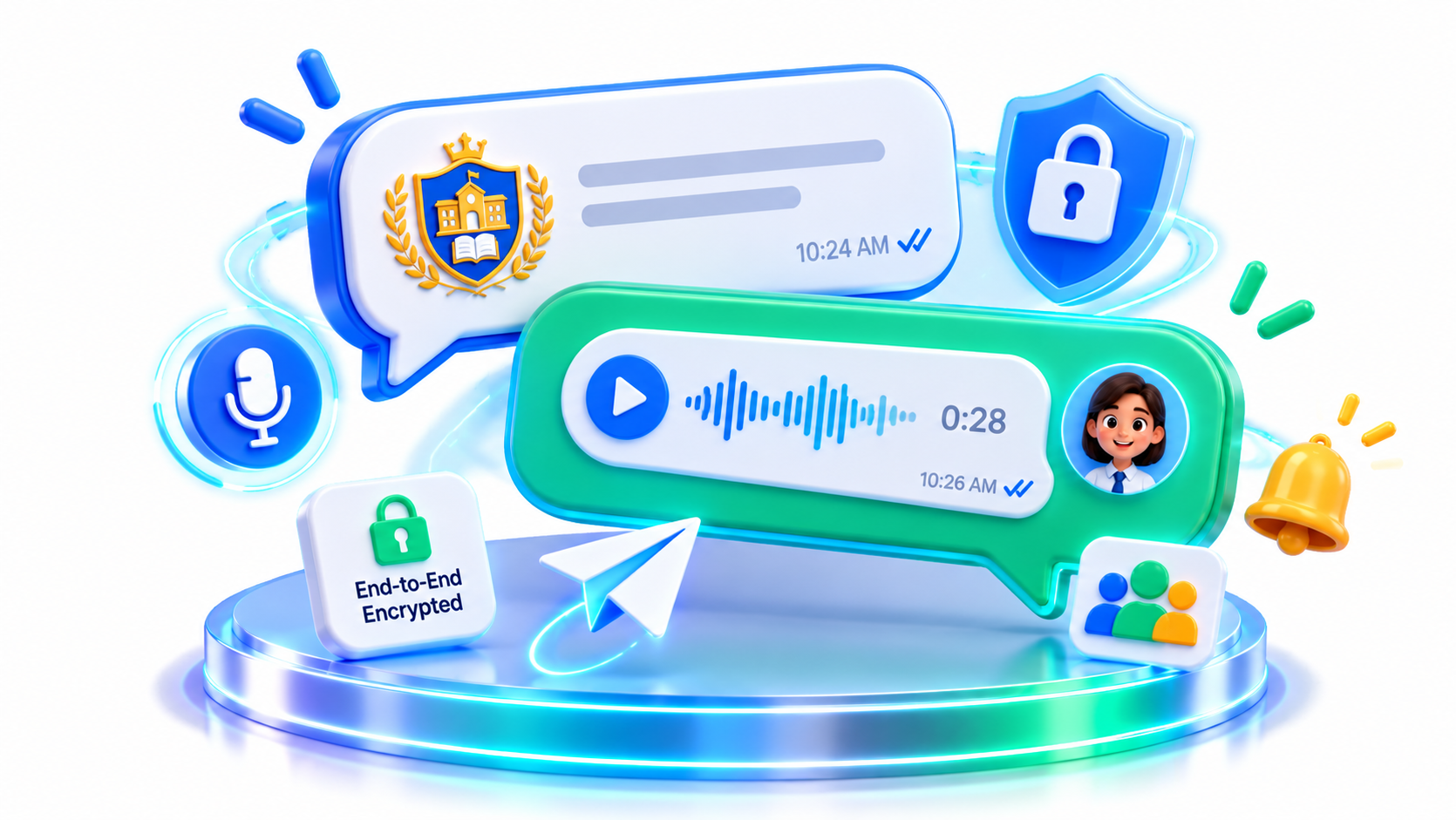 Secure WhatsApp Voice Messaging