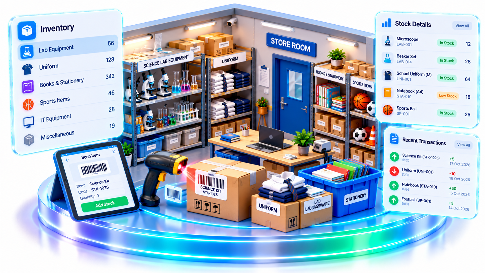School Inventory and Store Room